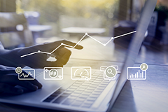 analytics image depicting data collection and analysis