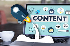 content-repurpose graphic depicting various uses of online content