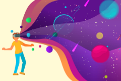 metaverse graphic depicting the metaverse