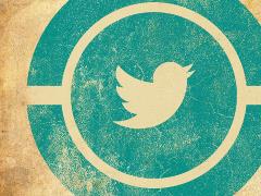 a retro version of the Twitter logo